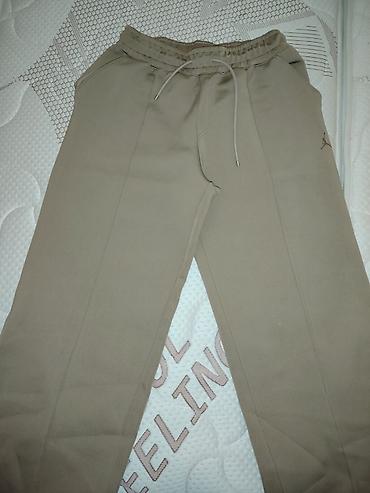 alex athletics: Jordan trenerka pantalone – bež/maslinasta nijansa *dužina 102cm — 1