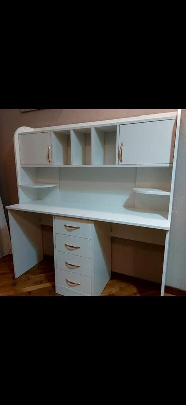 Uşaq masaları: Oğlan və qız üçün, Yeni, Siyirməli, Yazı masası, Stulsuz — 8