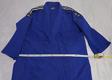 воротник: Мужской спортивный костюм, Adidas, цвет - Голубой — 2