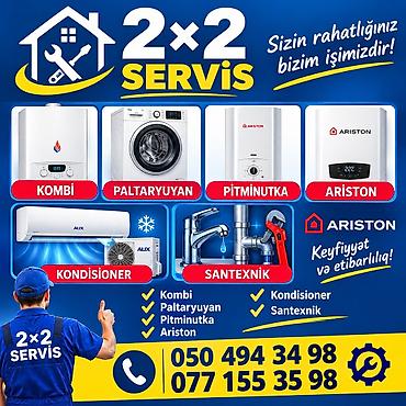 bos servis: 2x2 Servis – məişət texnikası və santexnika xidməti Xidmət sahələri — 1