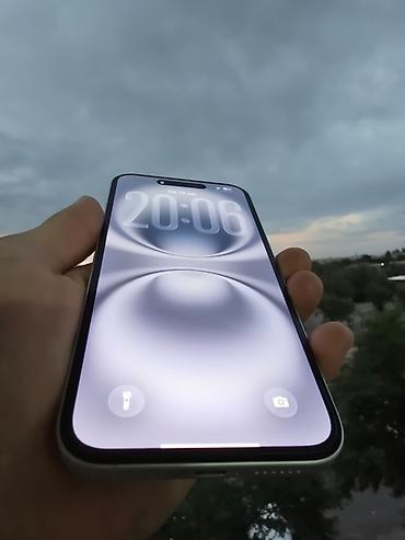 89: IPhone 16 Plus, Б/у, 256 ГБ, Белый, 89 % — 2
