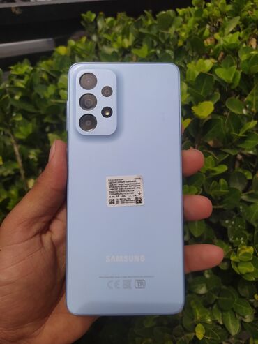 samsun s21: Samsung Galaxy A33 5G, 128 GB, rəng - Göy, Sensor, Barmaq izi, Simsiz şarj