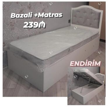 Masa və oturacaq dəstləri: *Bazalı Çarpayı 239Azn💥* *Matras hədiyyə🎁* ✔️Rəng seçimi var Ölçü