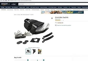 Dodaci za bicikl: CRIVIT Bike Tool Kit – torbica sa alatom za bicikl - Kompaktna — 4