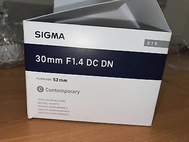 Foto və videokameralar: Sigma 30mm F1.4 DC DN (Contemporary) obyektiv Cox az islenilib Hecbir — 1