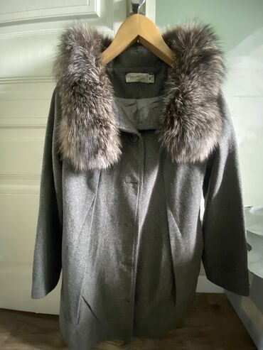 пальто с мехом бишкек: Пальто, Классика, Осень-весна, Драп, По колено, Оверсайз, M (EU 38)