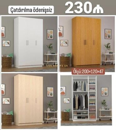 qız üçün dolab: Yeni, Düz dolab, Dolab-asılqan