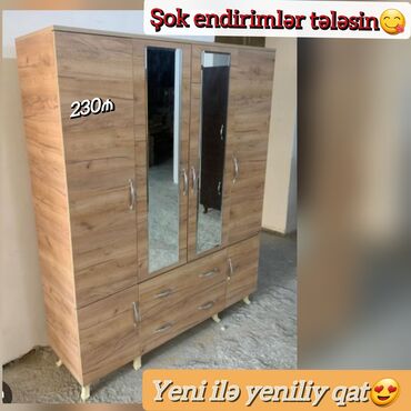 Mebel: Yeni ilə özəl endirimlər😍yeni dolab reng seçimi var ölçü hün 2 eni