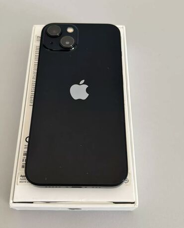 iphone 13 купить: IPhone 13, Колдонулган, 128 ГБ, Midnight, Коргоочу айнек, Каптама, Куту, 87 %