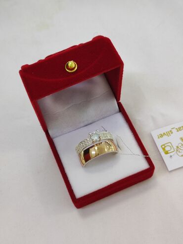 золотое кольцо цена: Кольцо 2в1 Серебро напыление золотом 925 пробы размеры имеются цена