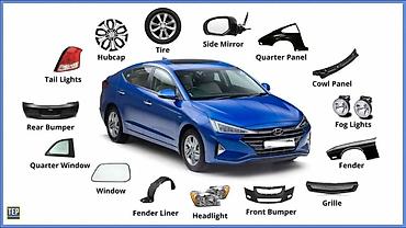 Автозапчасти для Hyundai Elantra (седан на изображении) Ассортимент