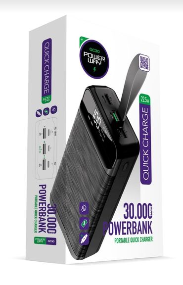 oyun telefon: Powerbank 30000 mAh, Yeni