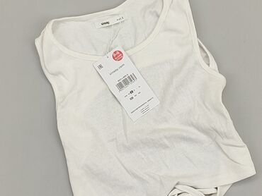 levis t shirty damskie białe: Top SinSay, S (EU 36), condition - Perfect