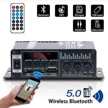 polovni redmi 9: BT888 radio bluetooth pojačalo 60 w prave snage 30w x 2 . Ima FM