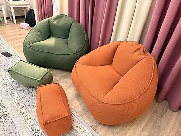 Бинбэги: Бинбэг, Новый, Самовывоз, Платная доставка, цвет - Оранжевый — 3