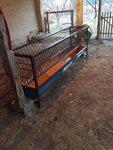 Товары и оборудование для с/х животных: Кормушки для КРС/овец/коз из металлических бочек - Длинные желобные — 9