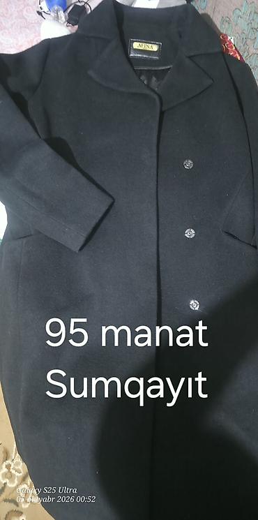 sport kurtkalar: Qadın üst geyimləri – Sumqayıt 1) Qış parkası, başlıqlı, süni kürklü — 4