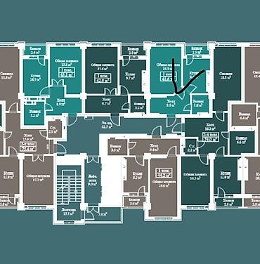 archa group: 1 комната, 42 м², Технопарк 9 этаж, ПСО (под самоотделку) — 4