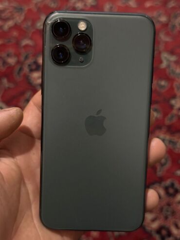 телефоны в караколе цены: IPhone 11 Pro, Б/у, 64 ГБ, Alpine Green, Чехол, 1000 %