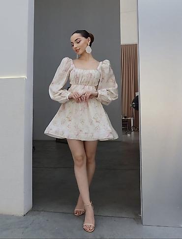 мини платье: Повседневное платье, Made in KG, Лето, Короткая модель, S, M — 3
