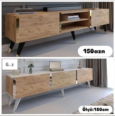 TV altlığı: TV stolu / TV tumbası - Ölçü: 180 sm - Dizayn: müasir minimal üslub — 2