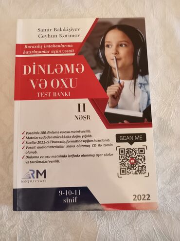 Тесты: RM nəşriyyatının 2022-ci il İngilis dili dinləmə və oxu kitabı. Qiymət