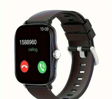 купить копию apple watch: Смарт-часы черного цвета с прямоугольным экраном и закругленными