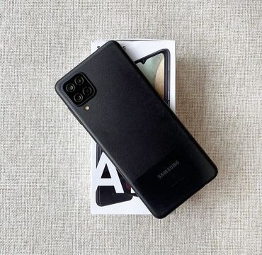 Samsung: Samsung Galaxy A12, 128 ГБ, цвет - Черный, Сенсорный, Отпечаток пальца, Две SIM карты