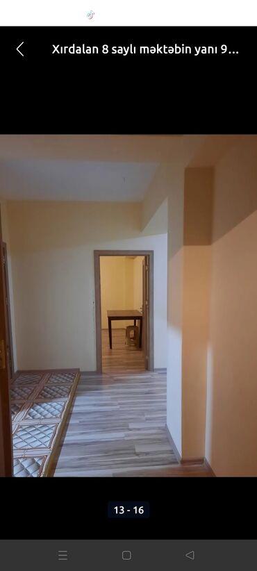 Uzunmüddətli kirayə mənzillər: Xirdalanda 5 nömreli mektebe yaxin 9/6 mertebesinde 2 otaqli ev 430 — 13