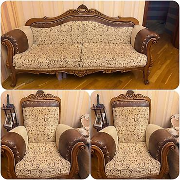 Mebel: İşlənmiş, Klassik divan, Bazasız, Açılmayan — 1