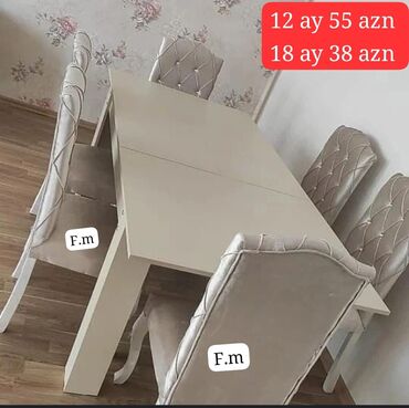 Divanlar: Qonaq otağı üçün, Yeni, Açılan, 6 stul