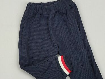 szerokie eleganckie spodnie z wysokim stanem: Spodnie dresowe, 2-3 lat, 98, stan - Dobry
