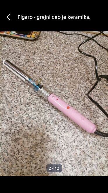 Figaro za kosu: Figaro sa keramičkim grejnim delom
Pogodan za lokne
 Mirjevo — 1