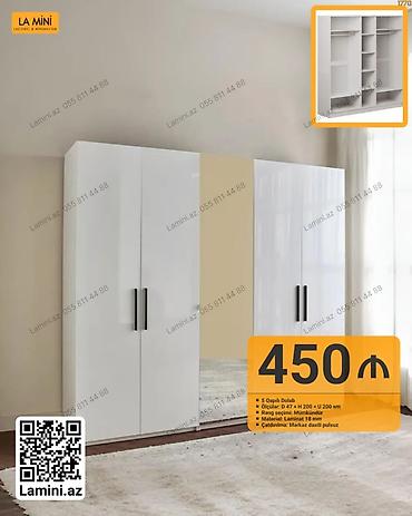 Ev və bağ: 5 qapılı paltar dolabı - Ölçülər: dərinlik 47 sm × hündürlük 200 sm × — 1