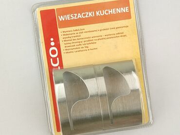 Zestaw dwóch wieszaczków kuchennych wykonanych ze stali nierdzewnej