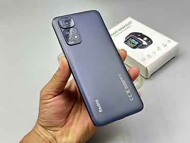Уюлдук телефондор жана аксессуарлар: Redmi, Redmi Note 11S, Колдонулган, 128 ГБ, түсү - Боз, 2 SIM — 1
