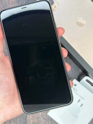 коробка айфон 11 про: IPhone 11 Pro Max, Колдонулган, 512 ГБ, Matte Gold, Заряддоочу түзүлүш, Кабель, Куту, 88 %
