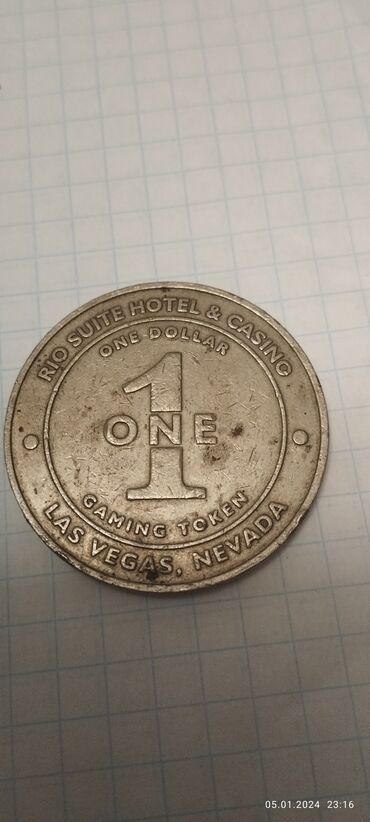 редкие старые монеты: Монета с казино Лас-Вегаса. игровая. монетка для коллекции