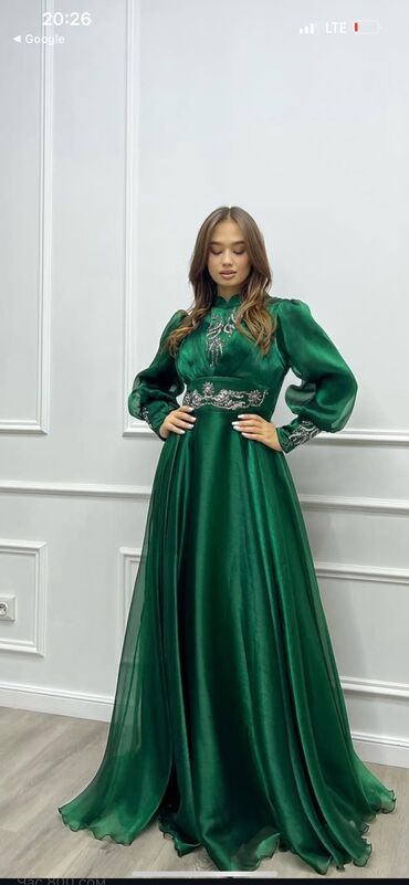 розовое платье длинное: Вечернее платье, Длинная модель, С рукавами, Все размеры