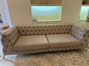 ikinci el esya alan yerler: Klassik Chesterfield üslubunda 3 nəfərlik divan - Dizayn: Dərin — 2