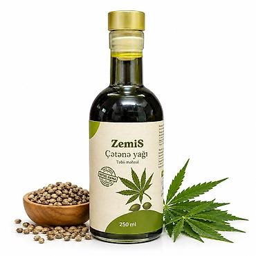Ev və bağ: ZemiS günəbaxan yağı soyuq sıxım– 1 litr. Etiket üzərində qeyd — 6