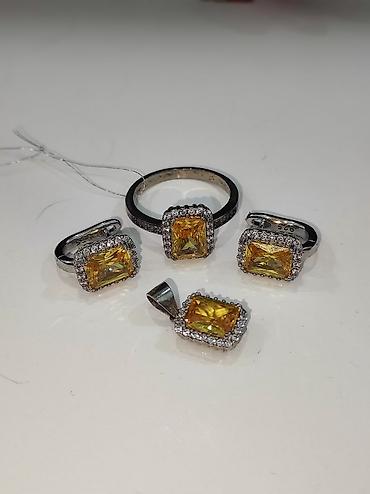 Серебряные наборы украшений: Серебряный Набор 925 пробы Качество отличное Размеры имеются Цена — 4