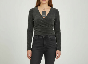 woskowane spodnie bershka: Pieces, Жіноча блуза, розмір XL