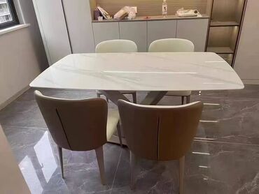Столы для зала: Обеденные группы S&S — Бишкек - Современный обеденный стол с at lalafo.kg — 10 Столы для зала: Обеденные группы S&S — Бишкек - Современный обеденный стол с — 10