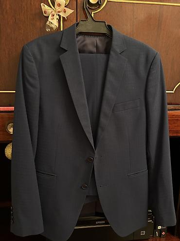 Костюмы: Мужской костюм, S, Brioni, Б/у, цвет - Синий, Платная доставка, Самовывоз — 1