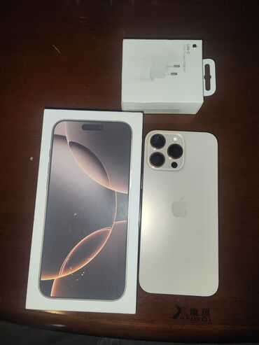 irsad redmi note 9: IPhone 16 Pro Max, 256 GB, Desert Titanium, Zəmanət, Barmaq izi, Simsiz şarj