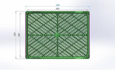 Konteynerlər: Plastik ventilasiya dəlikli yeşik Məhsul təsviri: - Material: möhkəm — 4