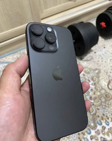 купить телефон айфон xr: IPhone 15 Pro, Колдонулган, 256 ГБ, Black Titanium, 91 %