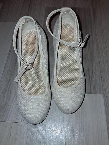 platforma ayaqqabilar: Ölçü: 36, rəng - Bej, Yeni — 2