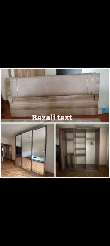 Dolablar: Taxt bazali ve dolab satilir. Dest wekilde qiymet 350 Azn. Unvan